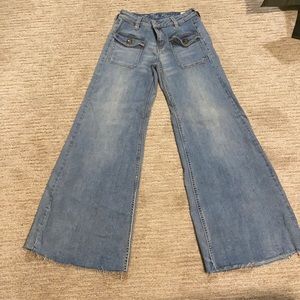Free People Sz 26 Wide leg Jeans